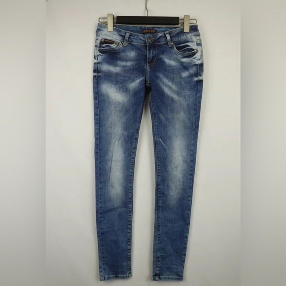 GUCCI Blue Wash Denim Skinny Fit Distressed Jeans Size 29 - Picture 1 of 16